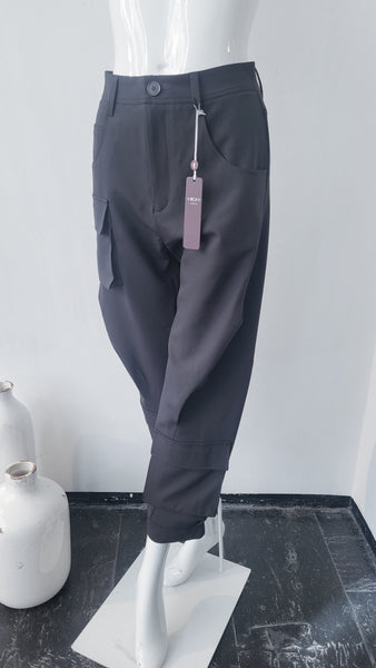 Hightech-Hose mit aufgesetzten Taschen (schwarz)