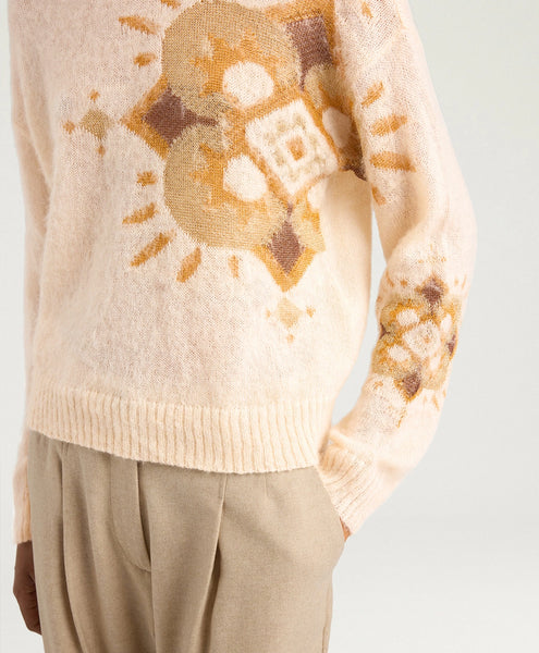 Pulli mit asymmetr. Muster