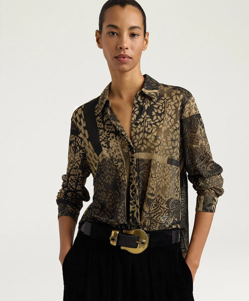 Bluse mit Lurex