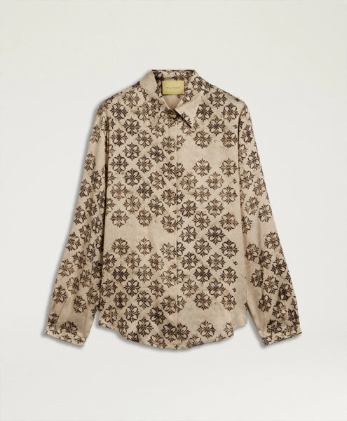 Bluse mit Mosaikprint