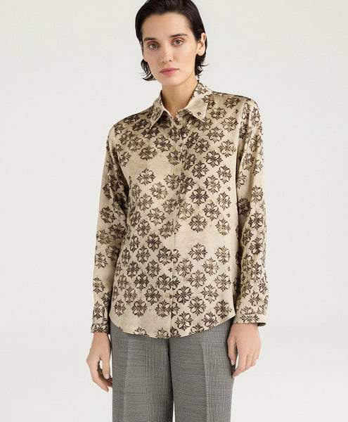 Bluse mit Mosaikprint