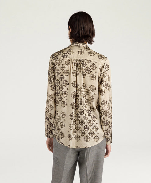 Bluse mit Mosaikprint