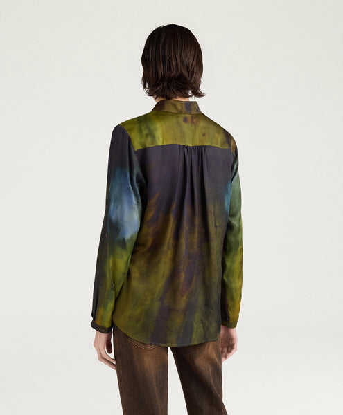 Bluse mit "Fleckenprint" (multicolor)