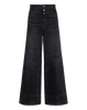 Jeans mit Steppdetails (schwarz/braun)
