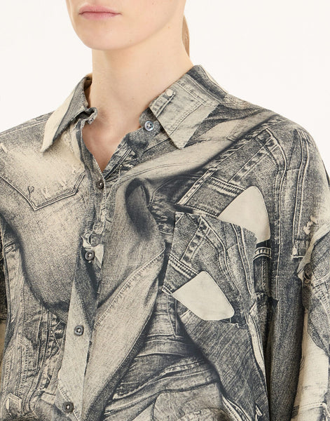 Bluse mit Print