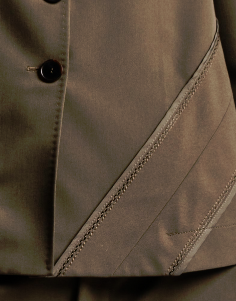 Hightech-Blazer mit Patchwork-Details (khaki)