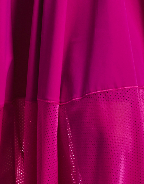 Kleid im High-Techstoff, fuchsia