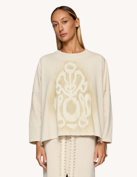 Sweater mit dezentem Print