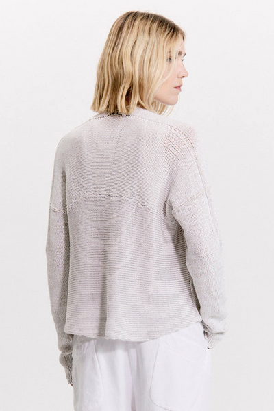 Sommerstrickjacke meliert (natur)