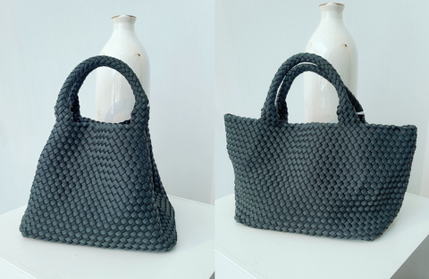 Tasche geflochten (flaschengrün)