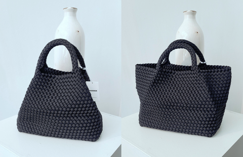 Tasche geflochten (schwarz)
