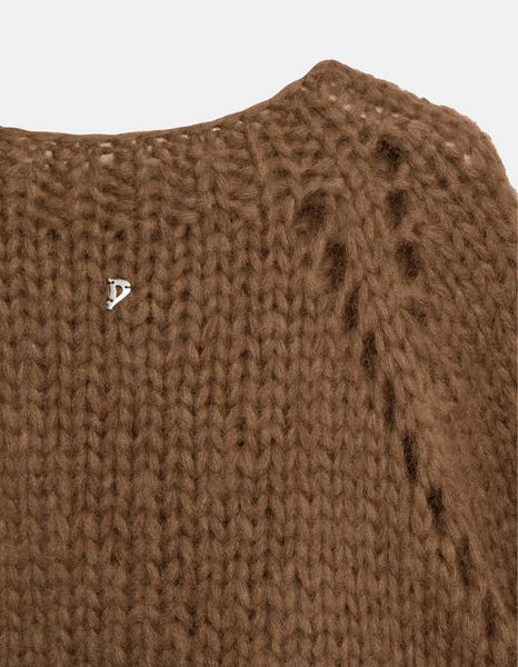 Pulli handgestrickt (Zimt/Schoko))
