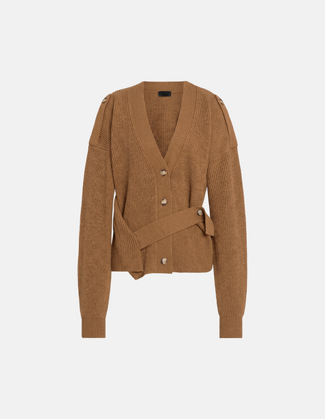 Cardigan mit Details overs. (d. camel)