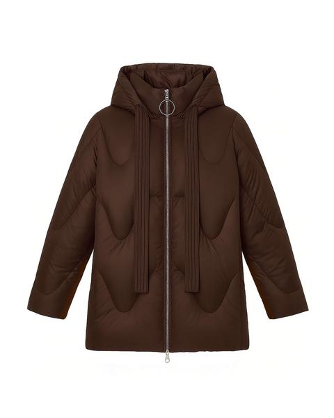 Daunenjacke mit abnehmbarer Kaputze