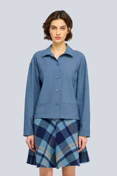 Hemdjacke (taubenblau)