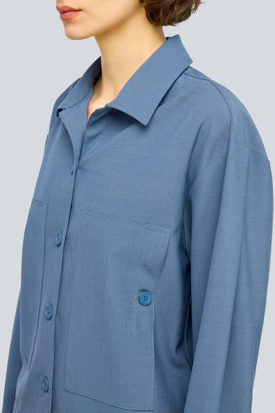 Hemdjacke (taubenblau)