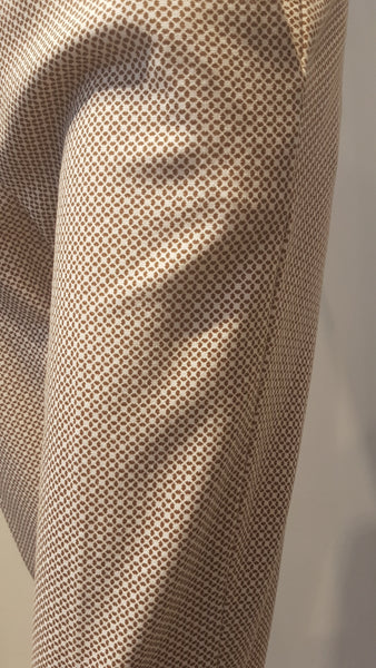 Jerseyhose mit Krawattenmuster (nougat-weiß) (-50%!)