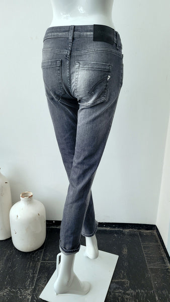 Jeans, Skinny-Fit (grau)