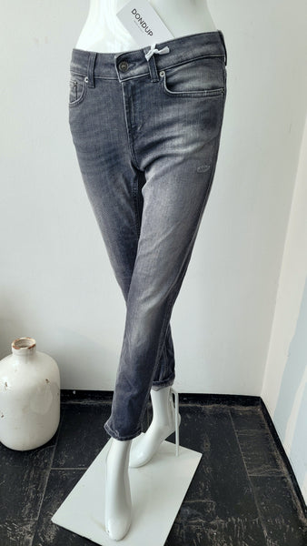 Jeans, Skinny-Fit (grau)