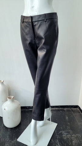 Lederhose in Chino-Stil (schwarz)(-40%)